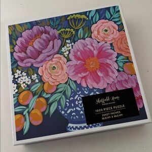 Sheffield Home Paper Goods Floral Spring Pink Jigsaw Puzzle 1000 Piece